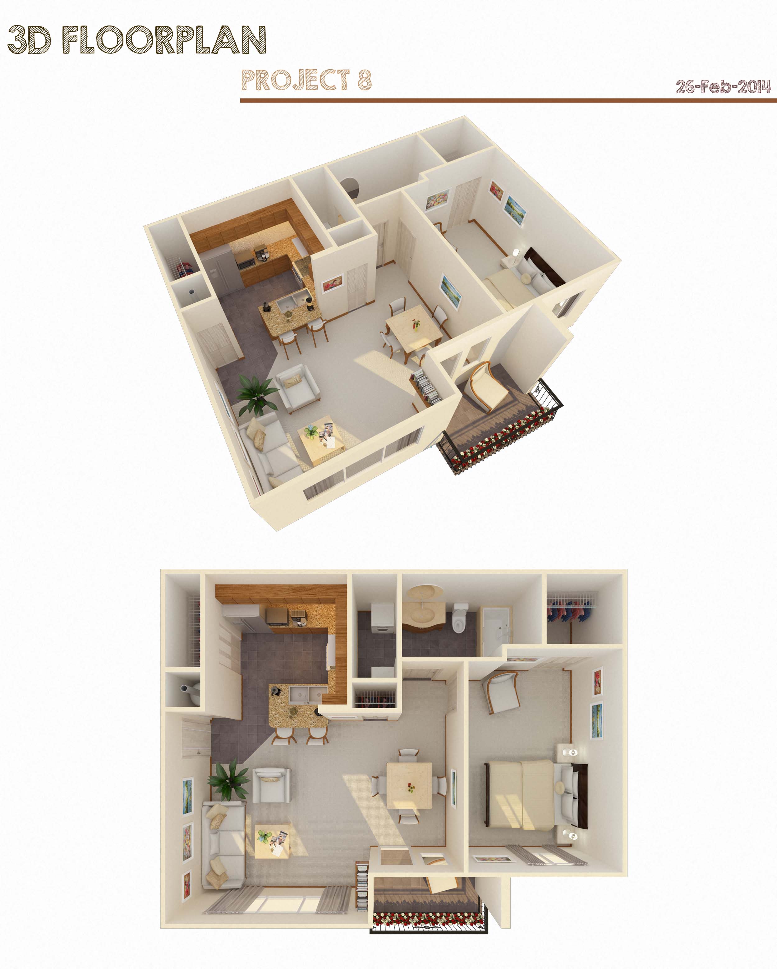 Floor plan for 1 bed, 1 bath, 789 sqft